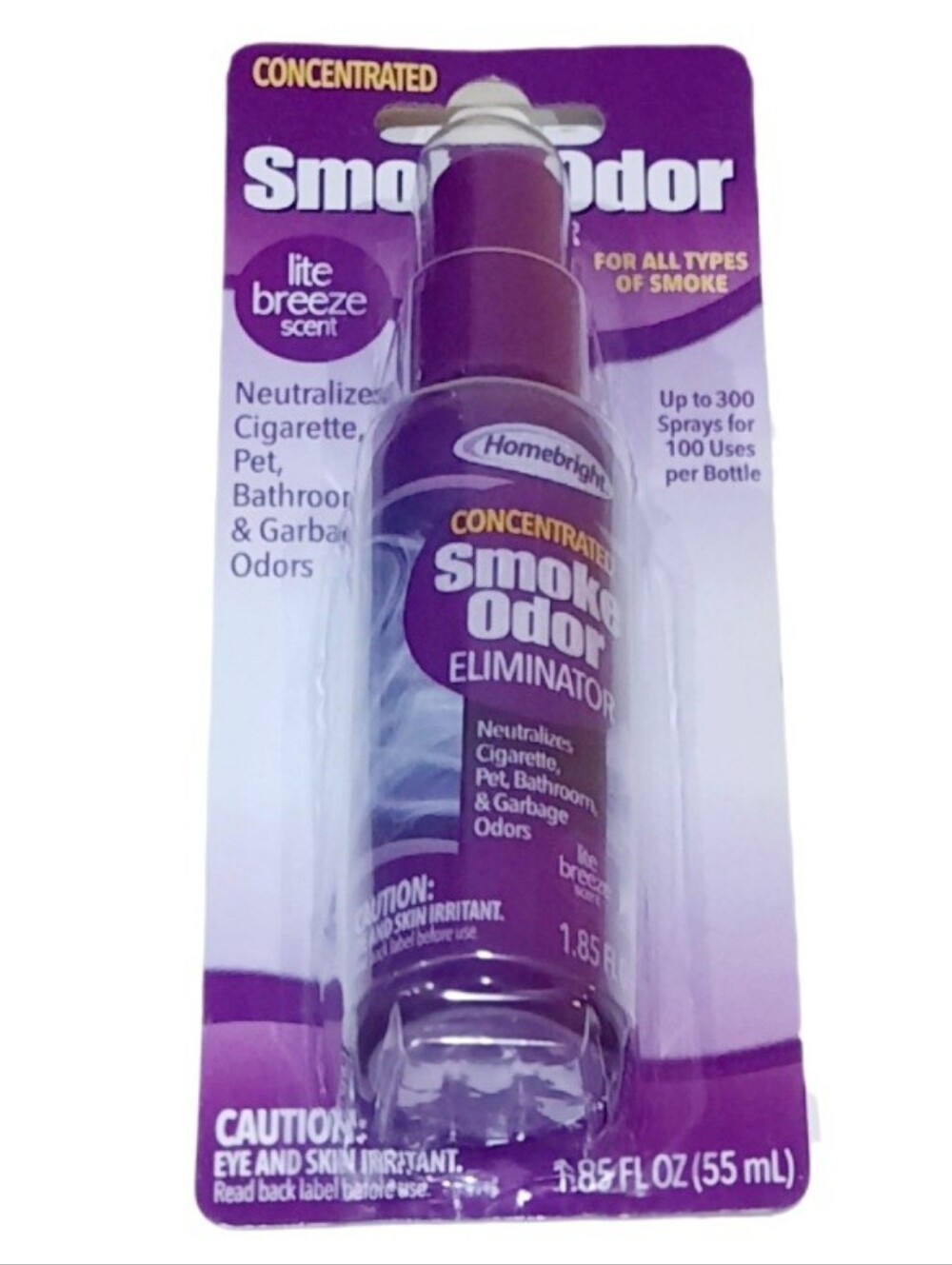 Homebright Concentrated Smoke Odor Eliminator Spray 1.85 fl oz
